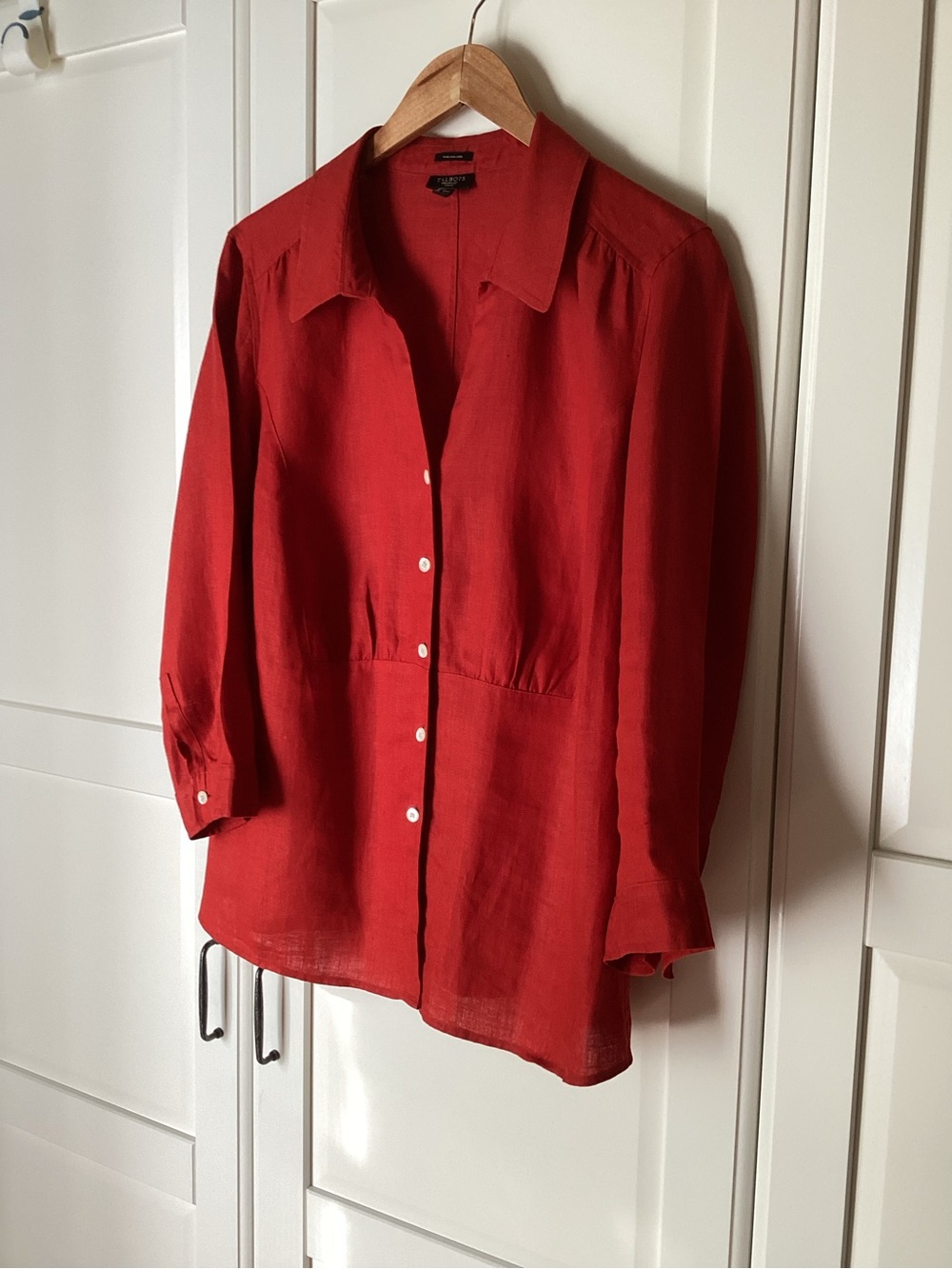 Talbots Red Button-Front Women's Shirt